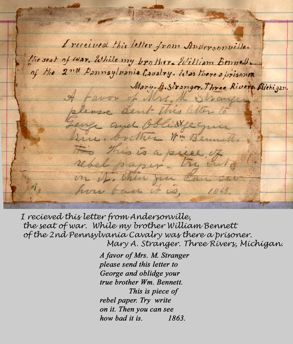 Letter from Andersonville